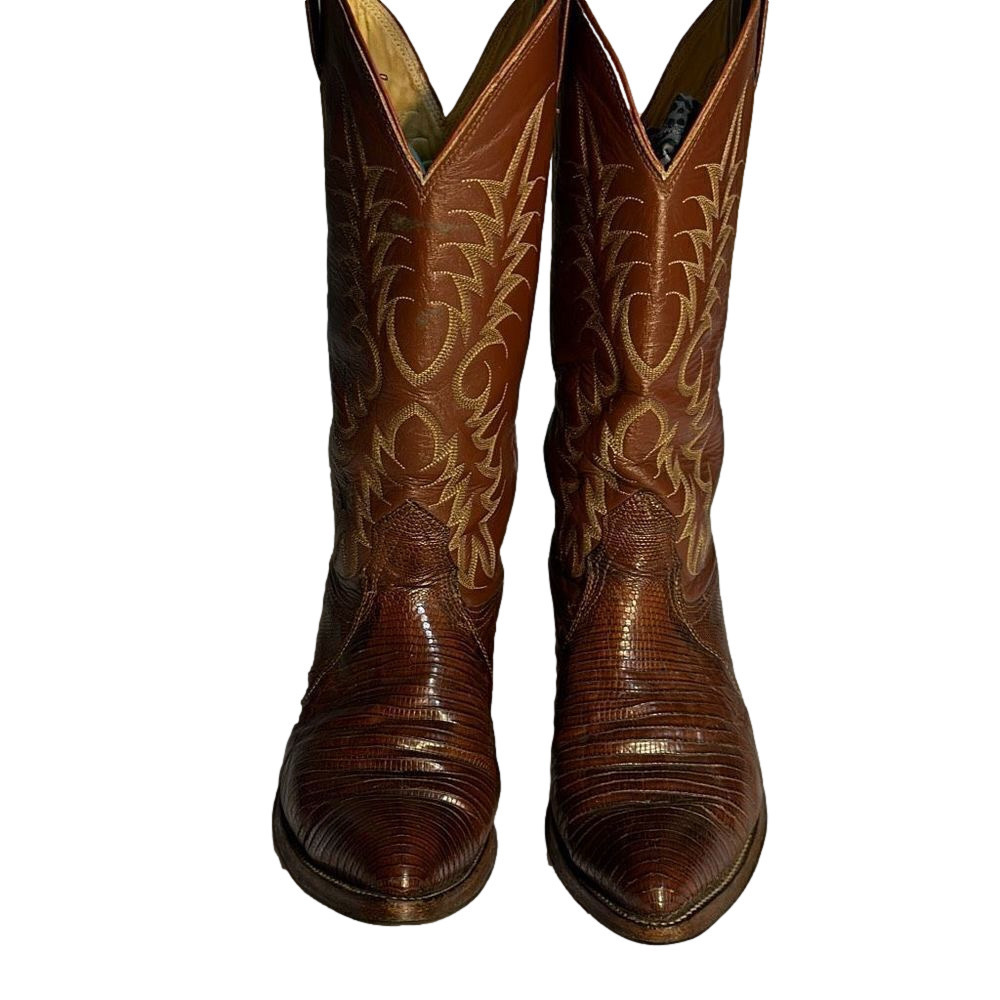 Nocona Cowboy Boots Size 8D Made in Texas Men’s Leather